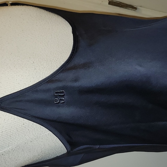 SAINT ART Haley slip dress Navy Adjustable Straps Maxi - Picture 5 of 11